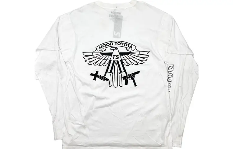 Travis Scott T Shirts Unisex White Crew Neck Moderate Mock Two Piece