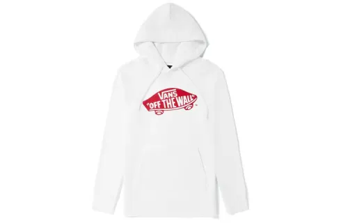 Vans Sweatshirts Unisex White Hooded Moderate Regular