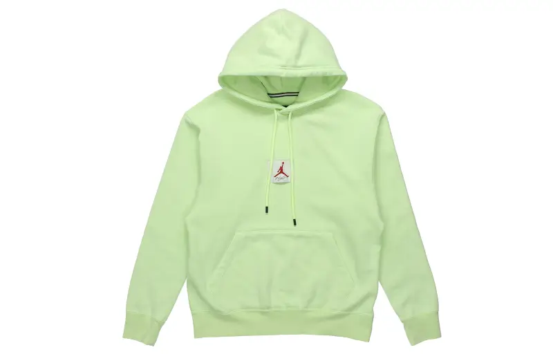 Jordan Flight Sweatshirts Men's Light Green Hooded Thickened Regular