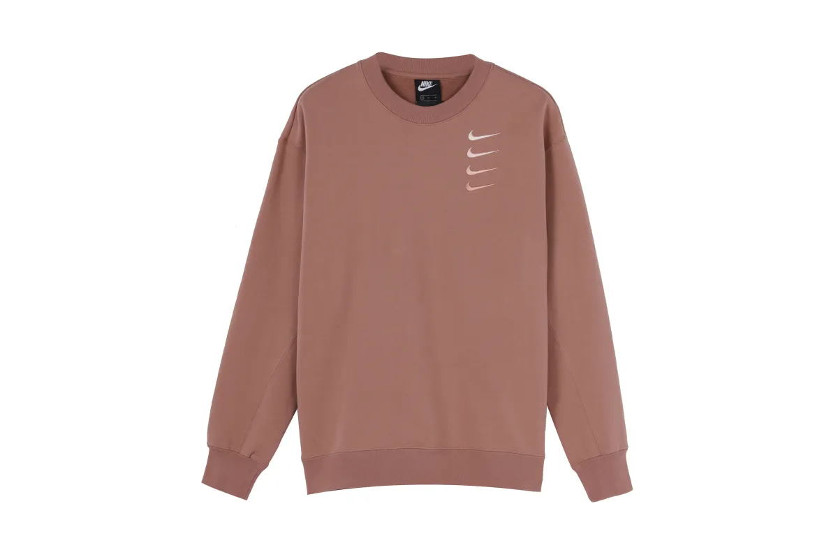 Nike Sweatshirts Men's Light Umber Crew Neck Moderate Regular