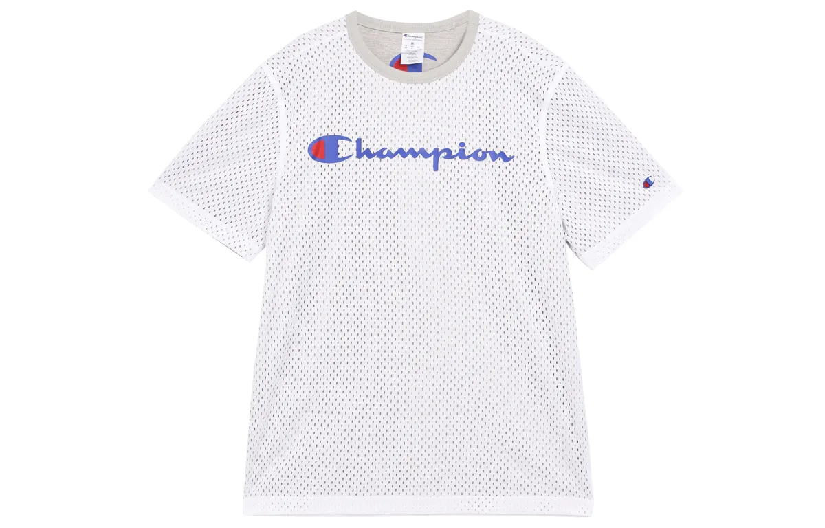 Champion T Shirt US Version Unisex White