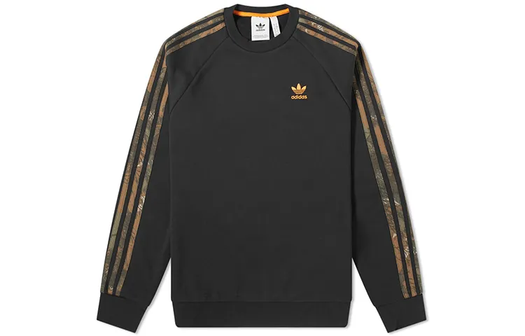 Adidas Originals Sweatshirts Men's Black Crew Neck Moderate Regular