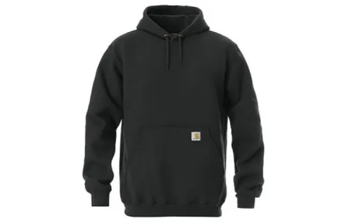 Carhartt K121 Fleece Lined Casual Sports Hooded Pullover Sweatshirt Winter Unisex Black