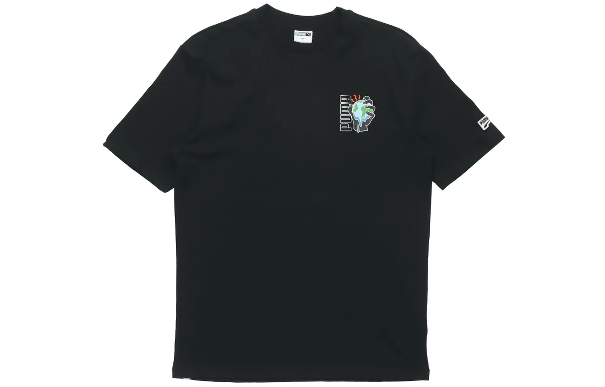 PUMA Set-in Sleeve T-Shirt Men's Black