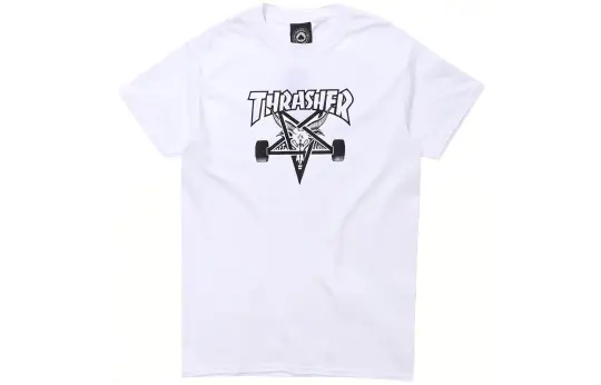 Thrasher T Shirt US Version Unisex White