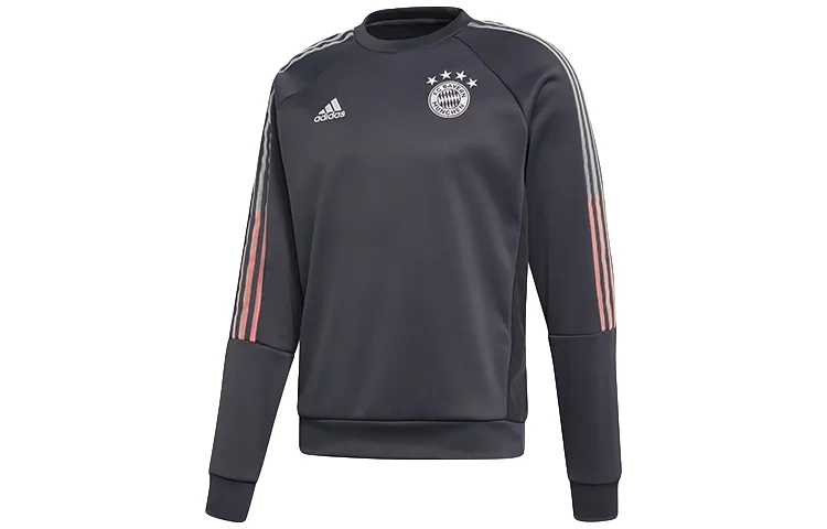 Adidas Sweatshirts Men's Gray Crew Neck Moderate Regular