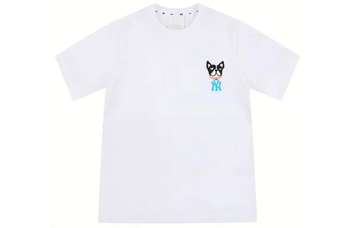 MLB Bark Time T-Shirts Unisex White Crew Neck Moderate Straight Fit