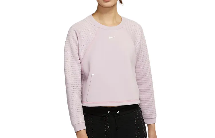 Nike Sweatshirts Women's Pink Purple Red Crew Neck Moderate Regular