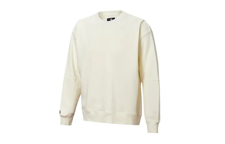 Converse Sweatshirts Unisex White Crew Neck Moderate Regular