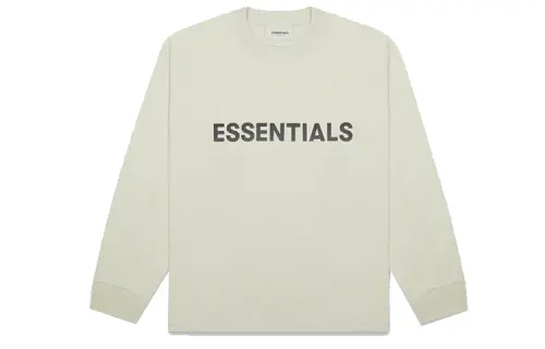 Fear Of God Essentials 3D Silicon Applique Boxy Long Sleeve T Shirt