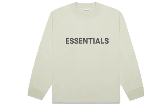 Fear Of God Essentials 3D Silicon Applique Boxy Long Sleeve T Shirt