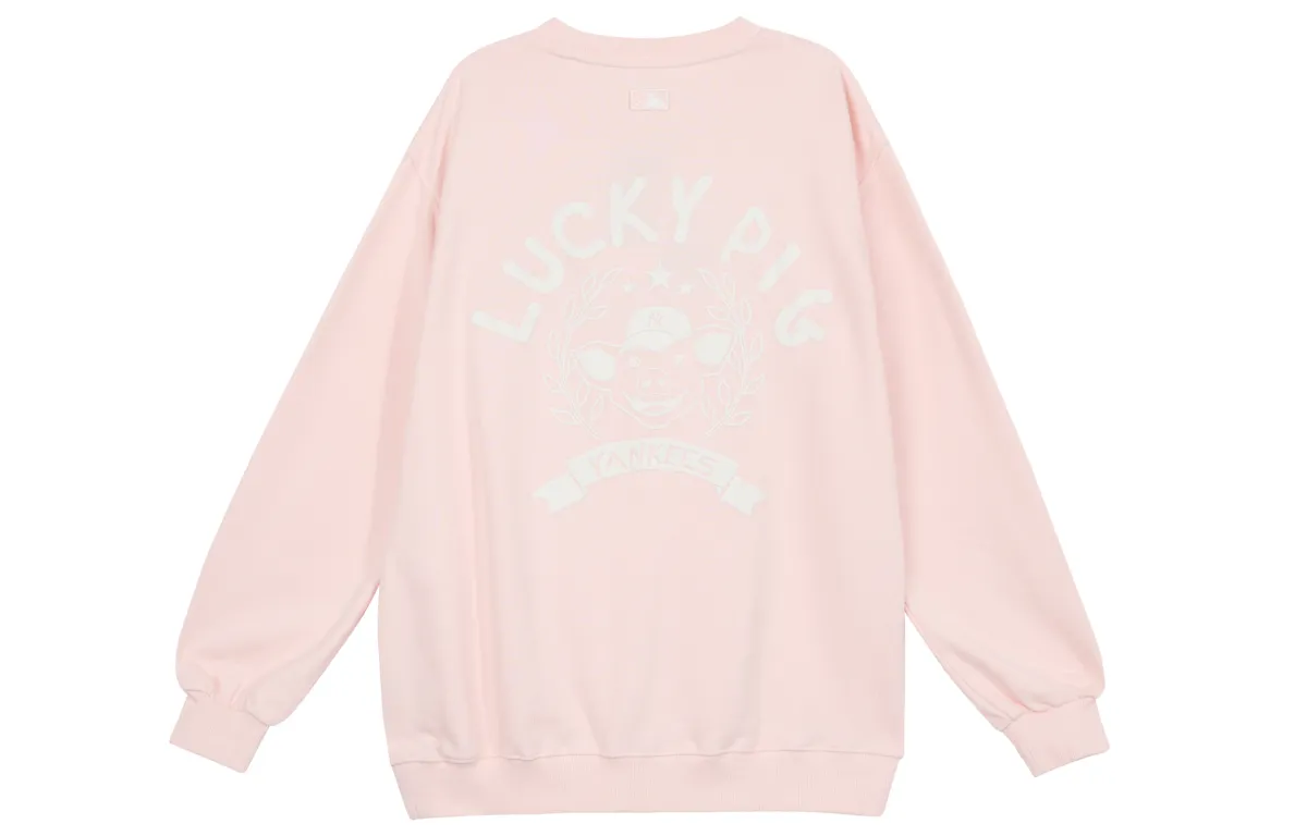 MLB Sweatshirts Unisex Pink Crew Neck Moderate