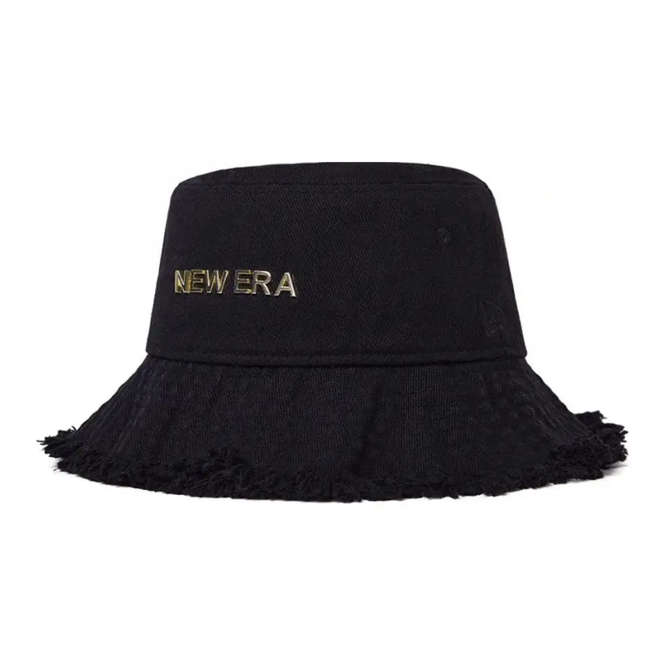 New Era Cotton, Polyester Bucket Hats Unisex Black