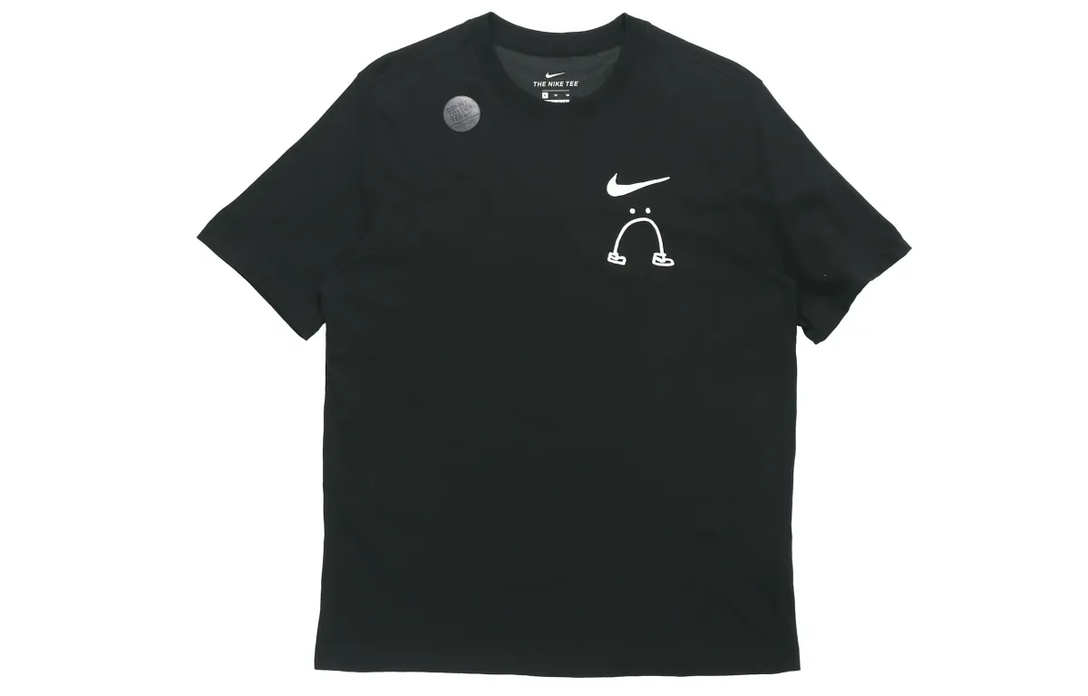 Nike T-Shirts Men's Crew Neck Moderate Straight Fit