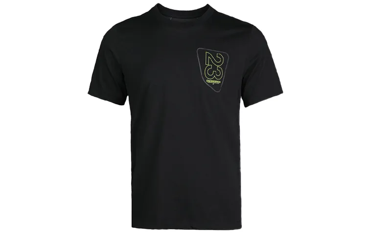 Jordan AS M J 23ENG SS WM CREW T-Shirts Men's Black Crew Neck Moderate Straight Fit