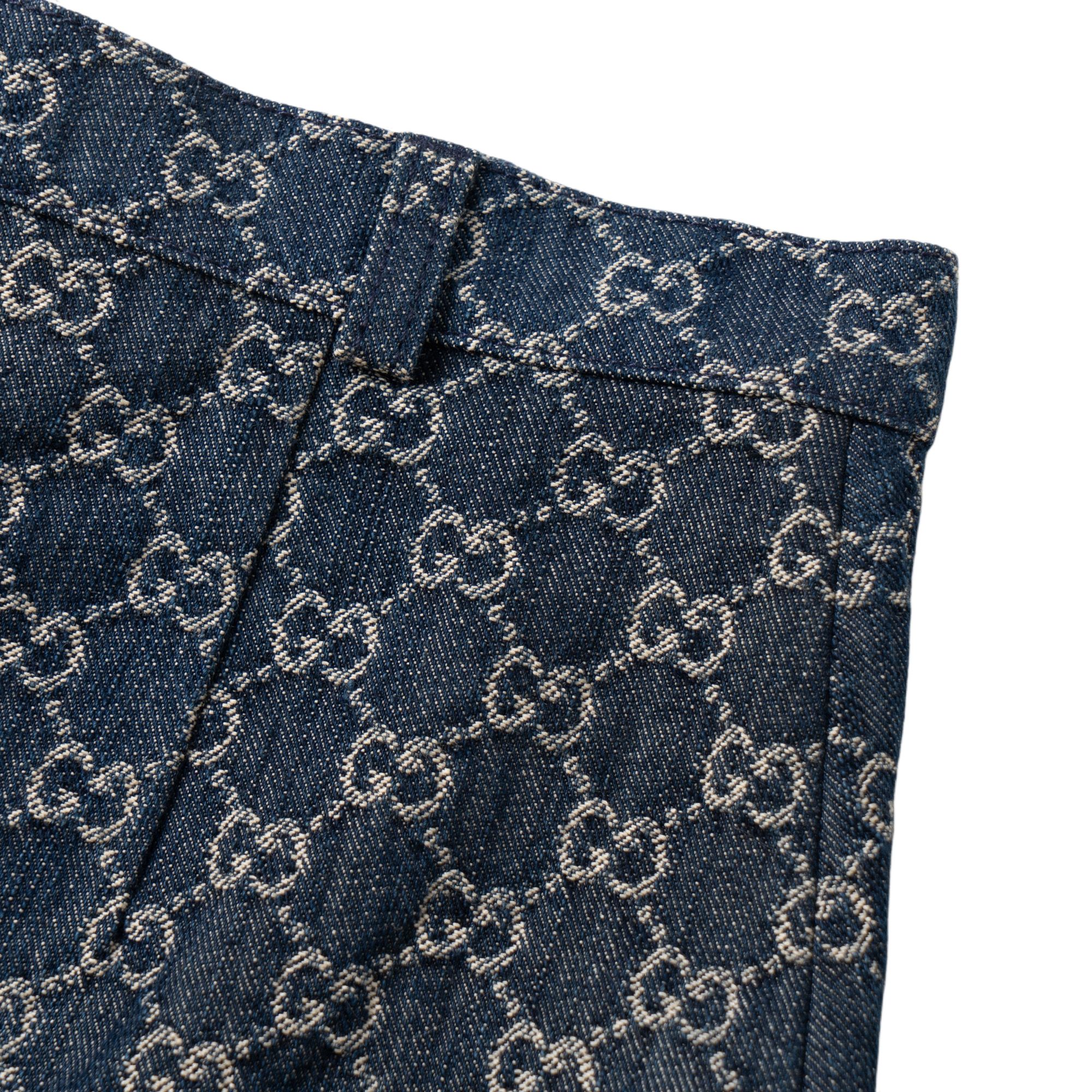 Женские шорты Gucci Logo (темно-синие) — фото 8