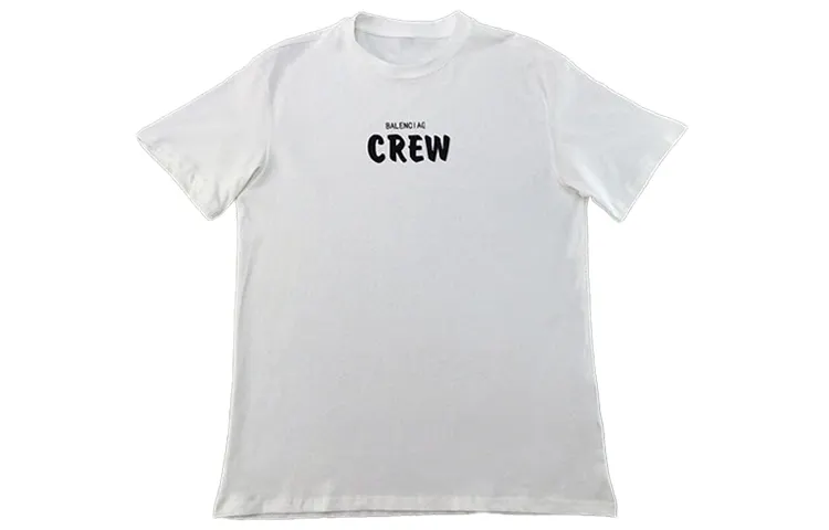 Balenciaga T Shirt Loose Fit Men's White
