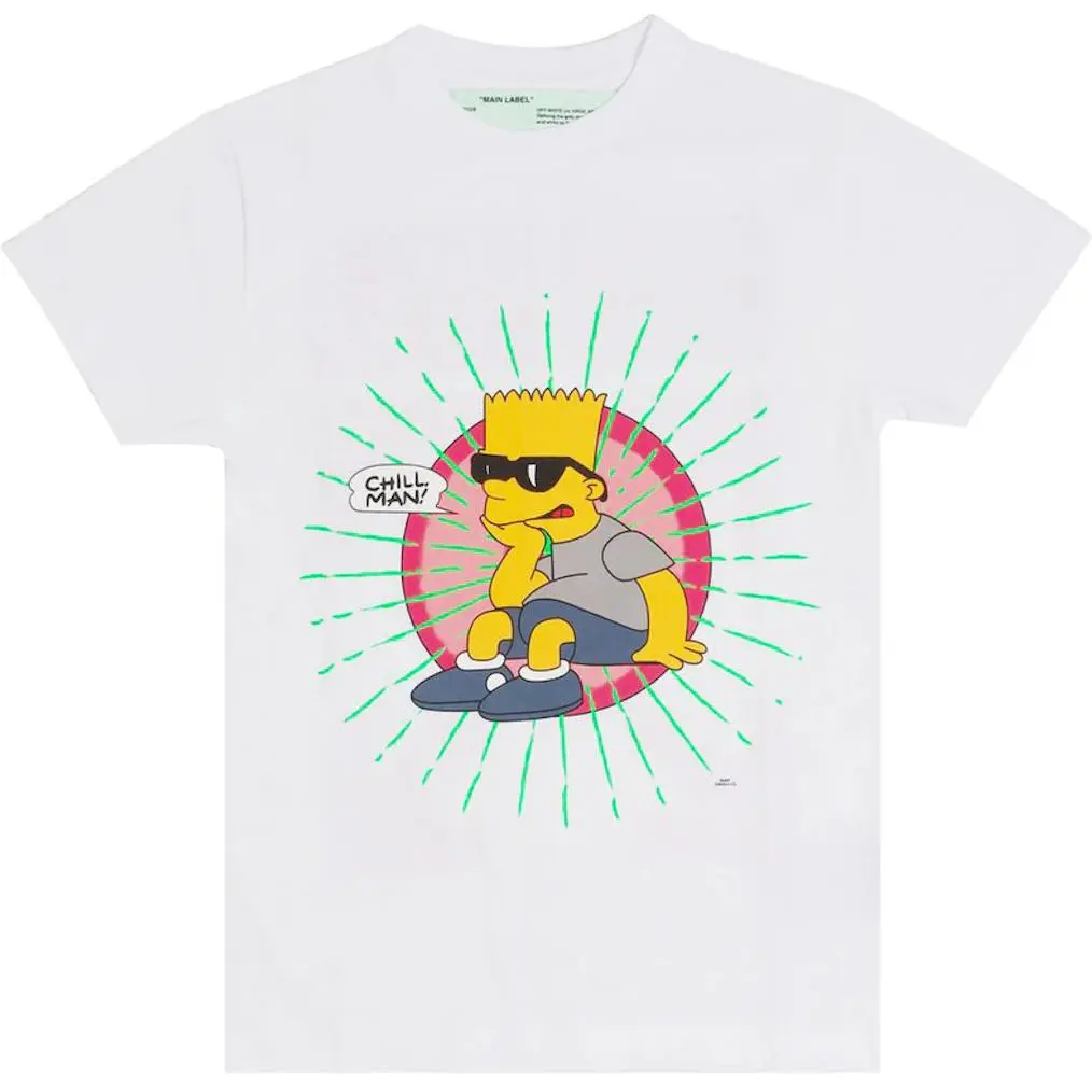 OFF WHITE Bart Glasses T Shirt