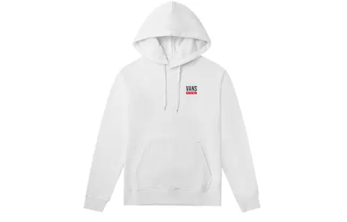 Vans Sweatshirts Unisex White Hooded Moderate