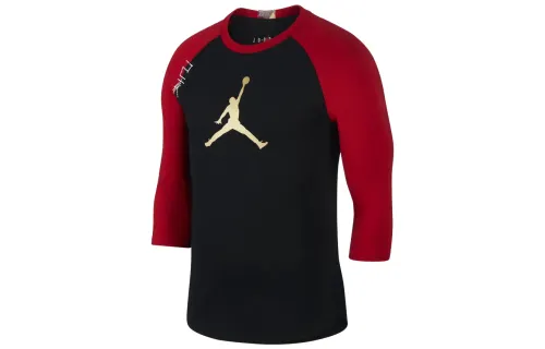 Jordan T Shirts Men's Crew Neck Moderate Straight Fit
