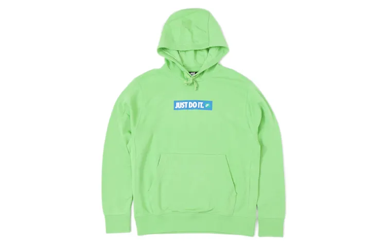 Nike Sweatshirts Men's Green Hooded Moderate Regular