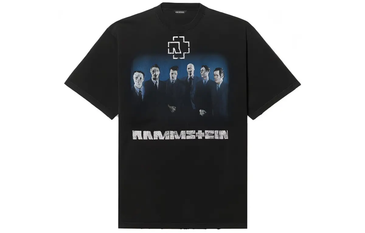 Balenciaga T Shirt, Loose Fit Men's Black