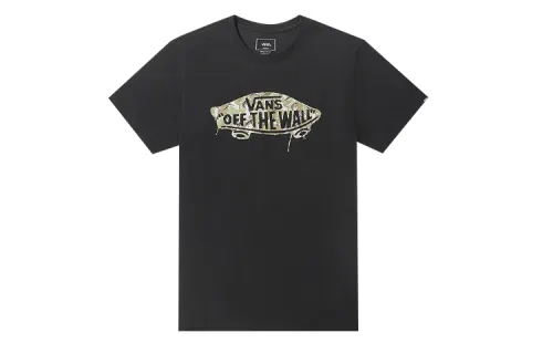 Vans T Shirts Unisex Black Crew Neck Moderate