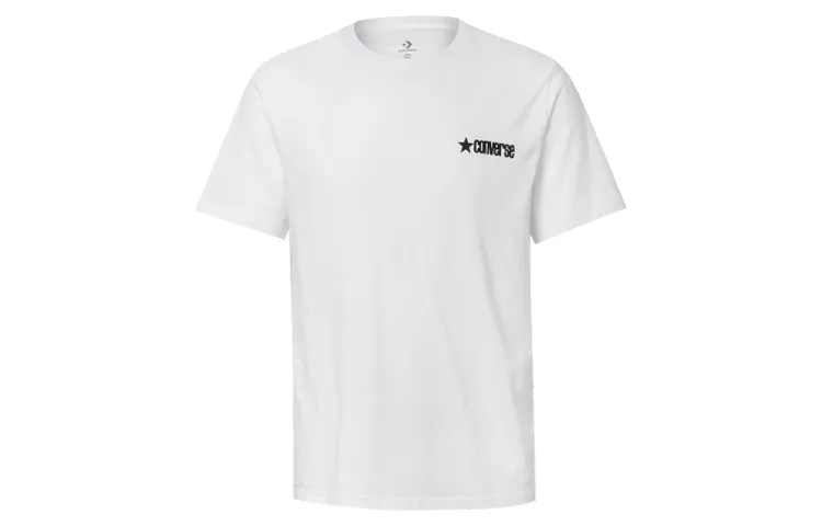 Converse PLAID SS Star T Shirt Men's White