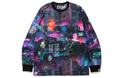 Bape Neon Tokyo L/S Tee
