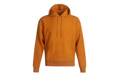 Converse Sweatshirts Men's Yellow Hooded Moderate Regular