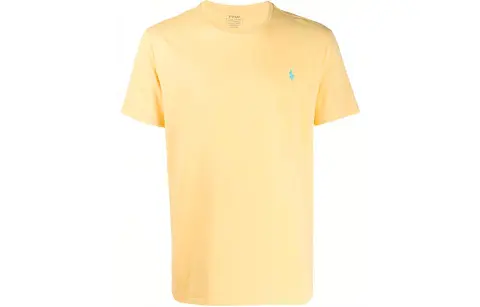 Polo Ralph Lauren FW21 T Shirt Custom Slim Fit Men's Yellow