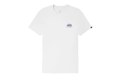 Vans T-Shirts Unisex White Crew Neck Moderate Straight Fit