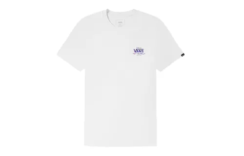 Vans T Shirts Unisex White Crew Neck Moderate Straight Fit