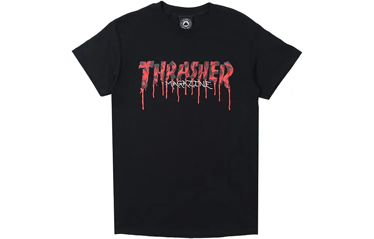 Thrasher T Shirt US Version Unisex Black