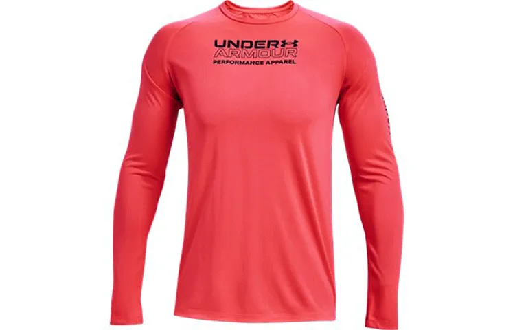 Under Armour Straight Fit Long Sleeved T Shirt Men's Red