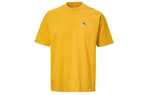 Converse T Shirts Unisex Yellow Crew Neck Moderate Straight Fit