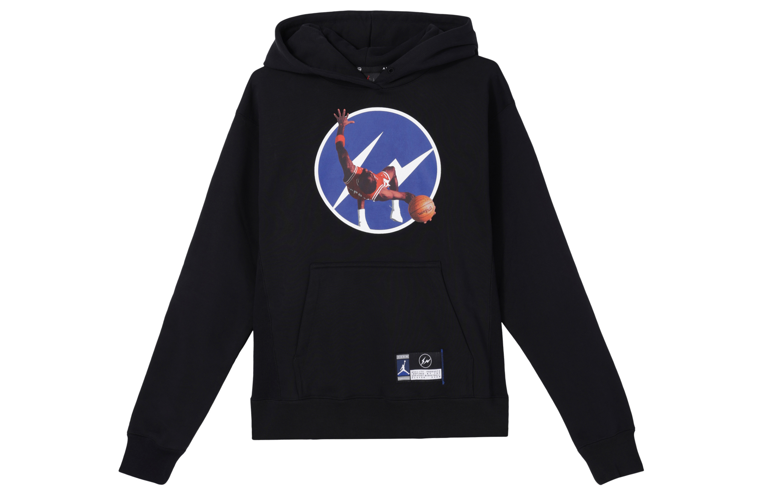 Jordan X Fragment Design Fragment Design FW Sweatshirts Men's Black Hooded Moderate Regular