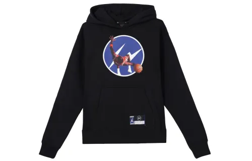 Jordan X Fragment Design Fragment Design FW Sweatshirts Men's Black Hooded Moderate Regular