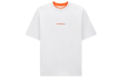 Converse T Shirts Men's White Crew Neck Moderate