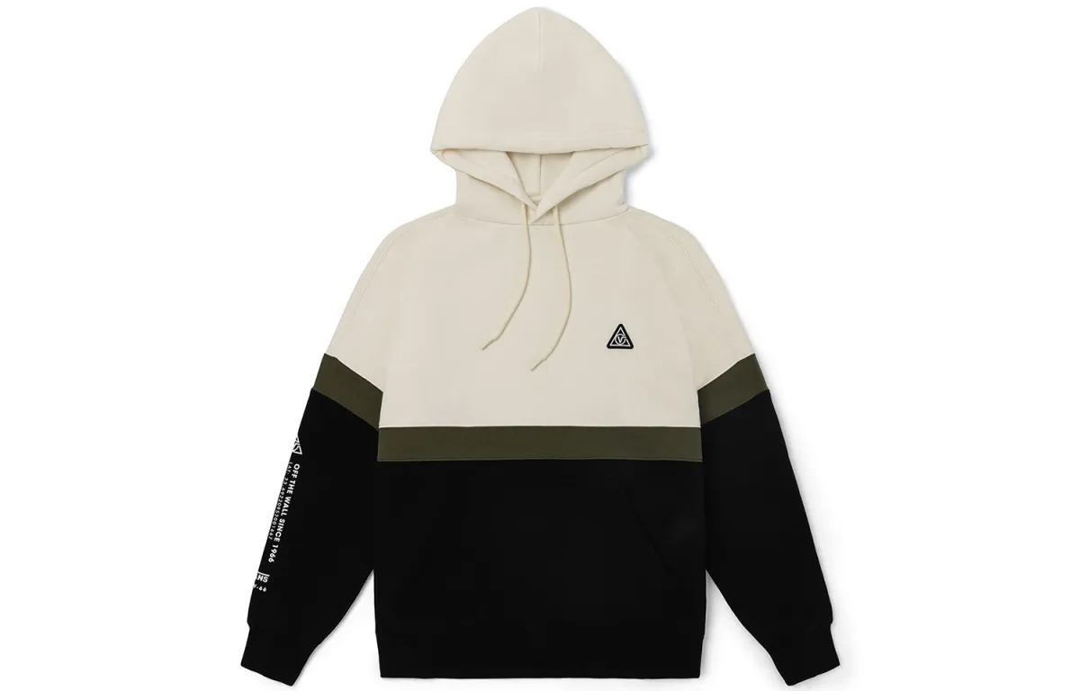 Vans Sweatshirts Unisex Black White Hooded Moderate Straight Fit