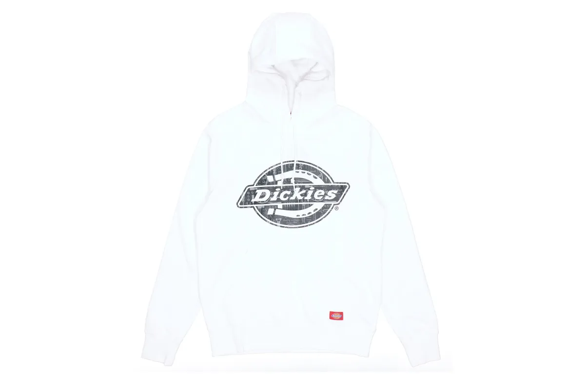 Dickies Sweatshirts Men's White Hooded Moderate Heavyweight