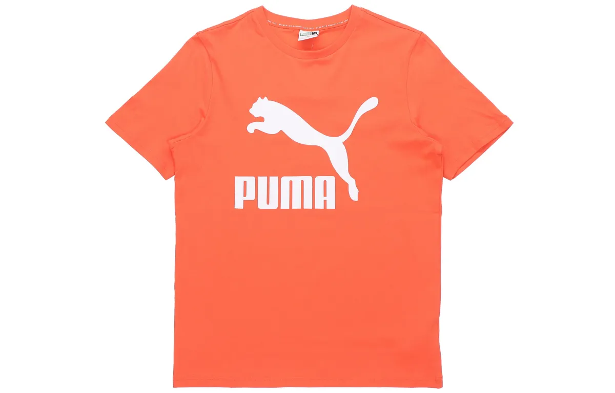 PUMA Set in Sleeve T Shirt Men's Orange