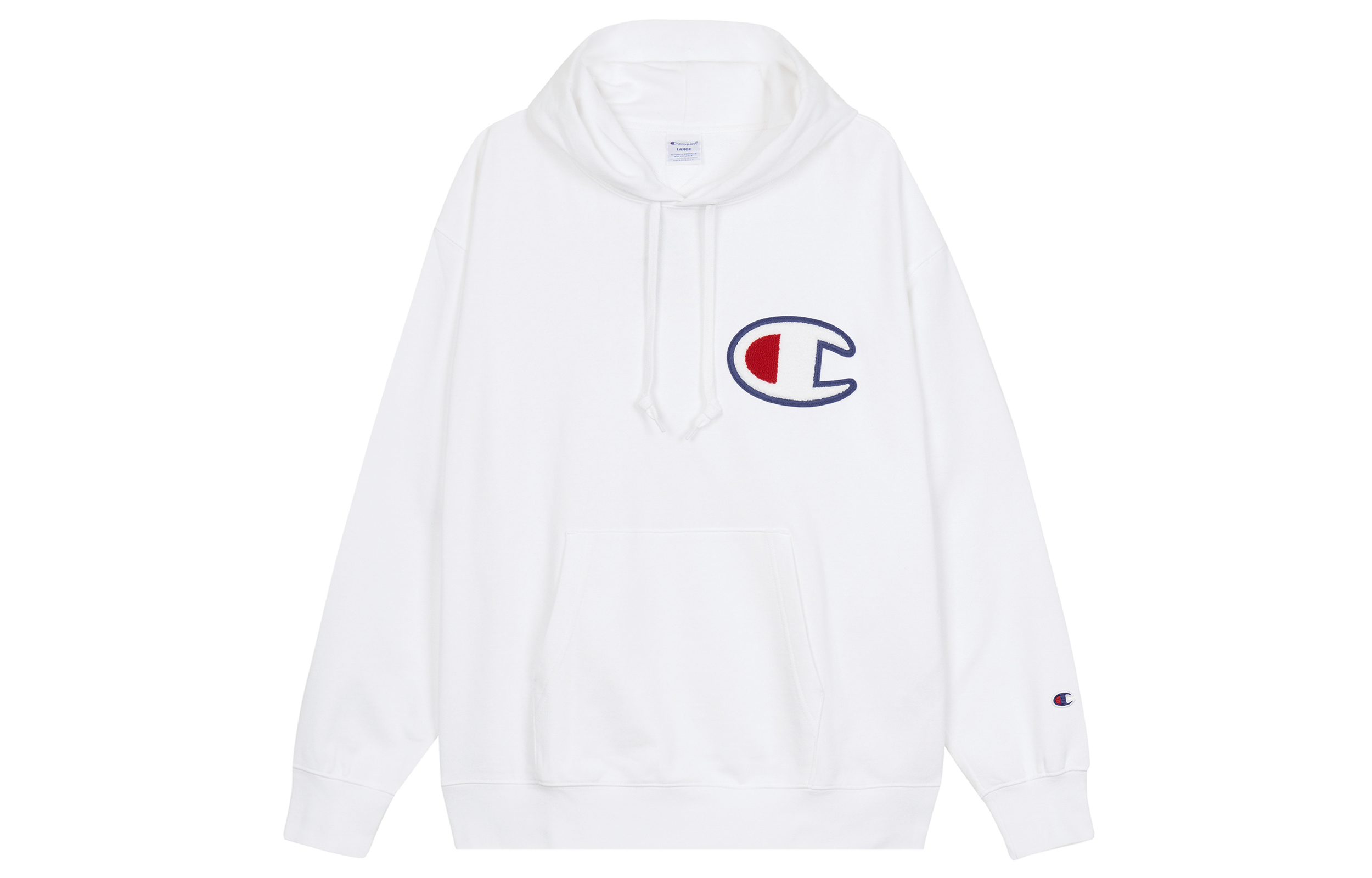 Champion Sweatshirts Unisex White Hooded Moderate Regular