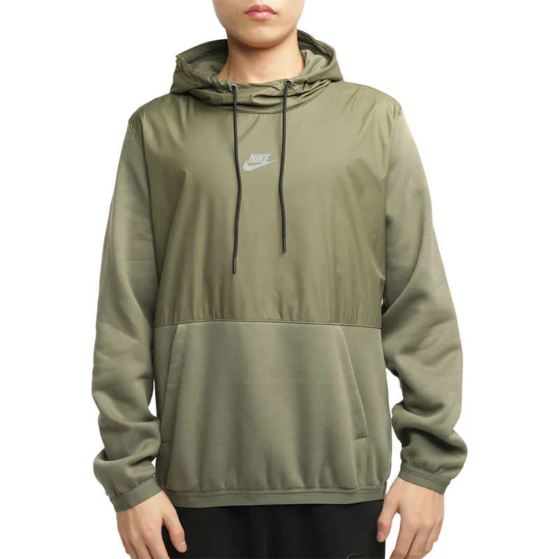 Nike Sweatshirts Men's Twilight Yellow Hooded Moderate Regular