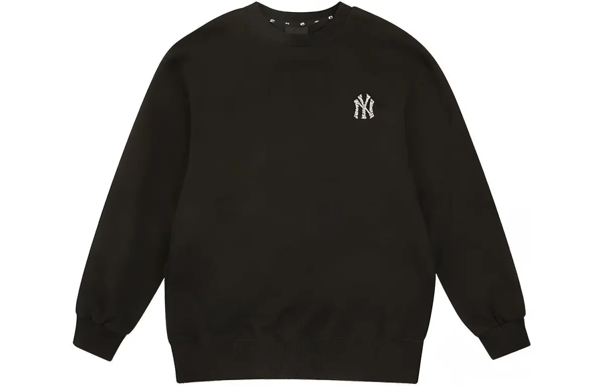 MLB Sweatshirts Unisex Black Crew Neck Moderate