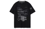 Li Ning T Shirts Men's Black Crew Neck Moderate Straight Fit