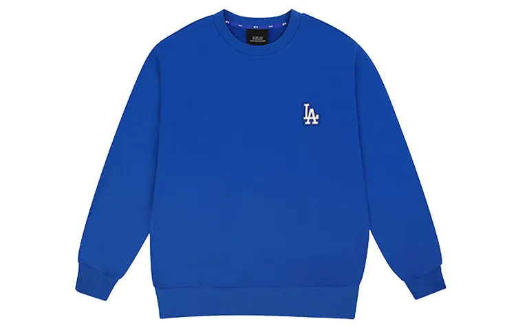 MLB Los Angeles Dodgers Sweatshirts Unisex Blue Crew Neck Moderate