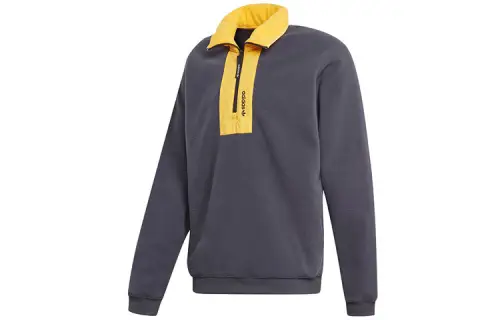 Adidas Originals Adv Block Fle Colorblock Sweatshirts Men's Gray Stand Collar Moderate