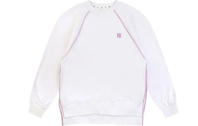 MLB Sweatshirts Unisex White Crew Neck Moderate Regular