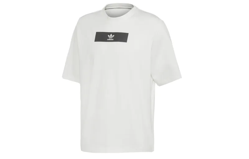 Adidas Originals T Shirts Men's Crew Neck Moderate Straight Fit